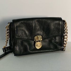 Michael Kors Mini Black Leather Crossbody